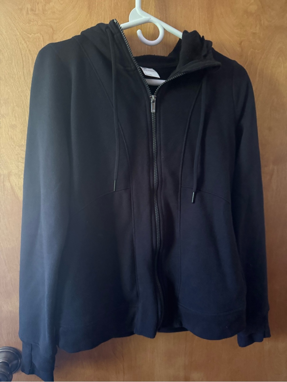 all in motion Black Full-Zip Hooded Jacket